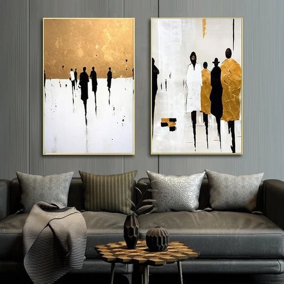 2 Tableaux Art abstrait