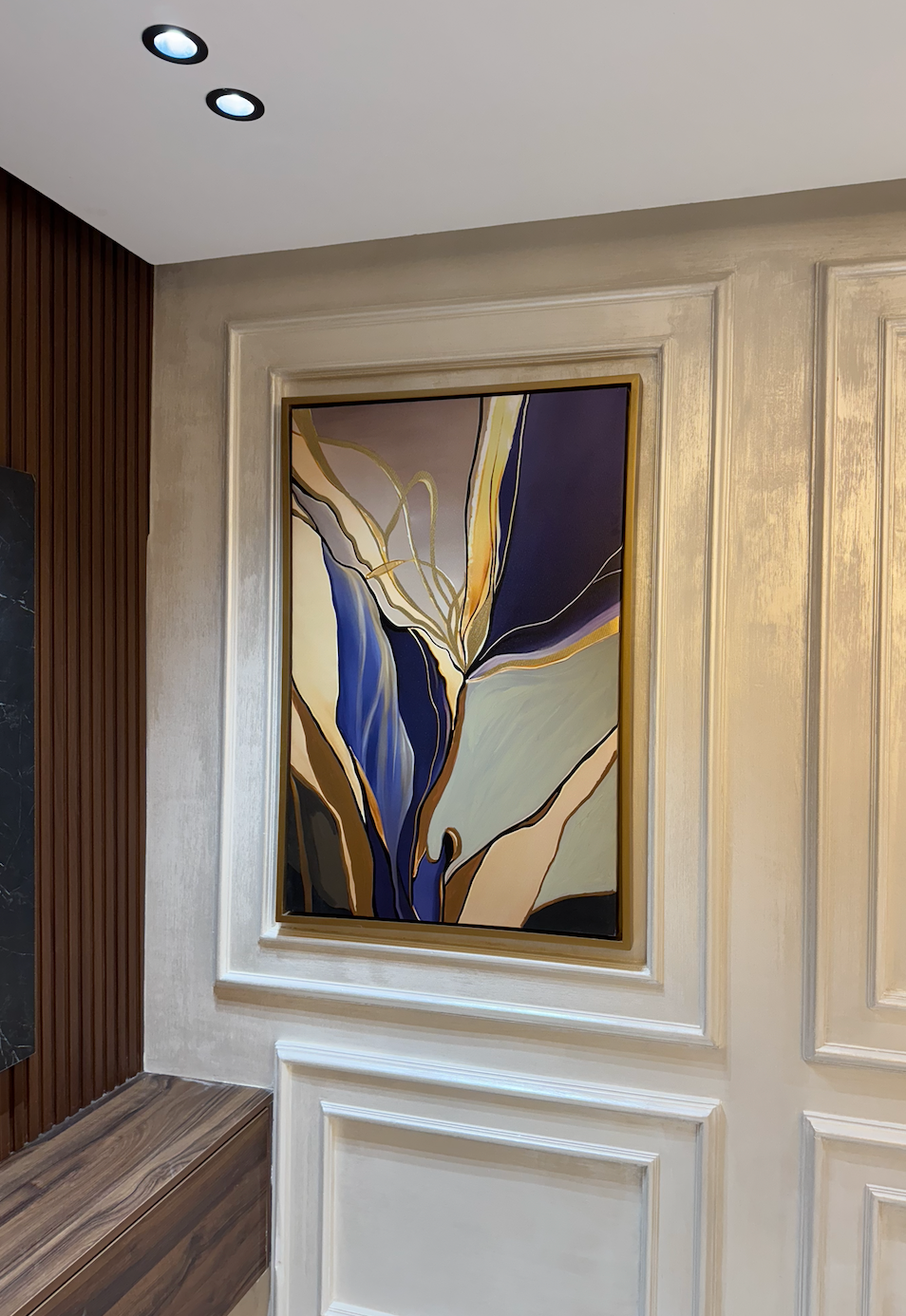 3 Tableaux Oeuvres evoquent des formes végétables