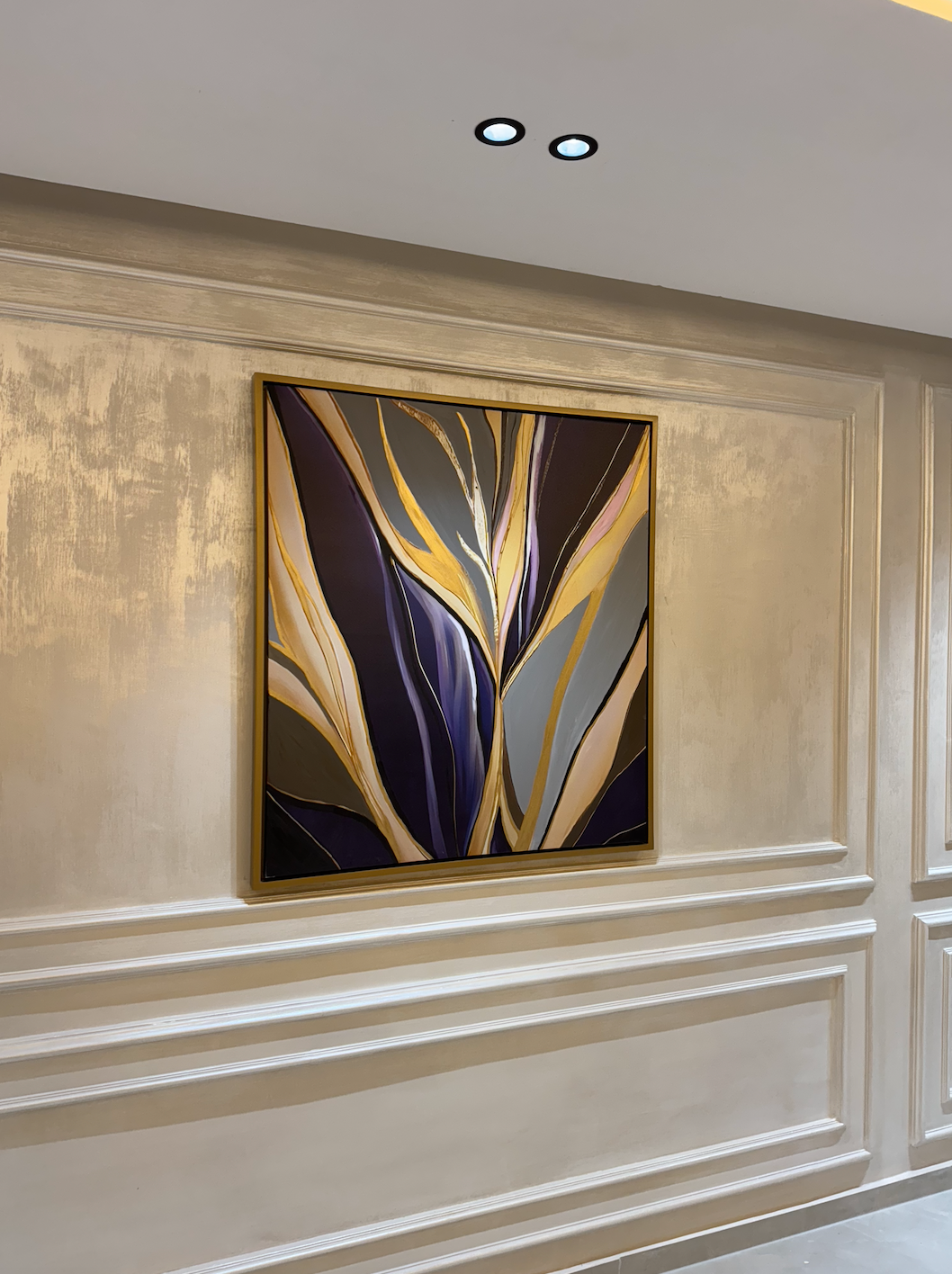 3 Tableaux Oeuvres evoquent des formes végétables