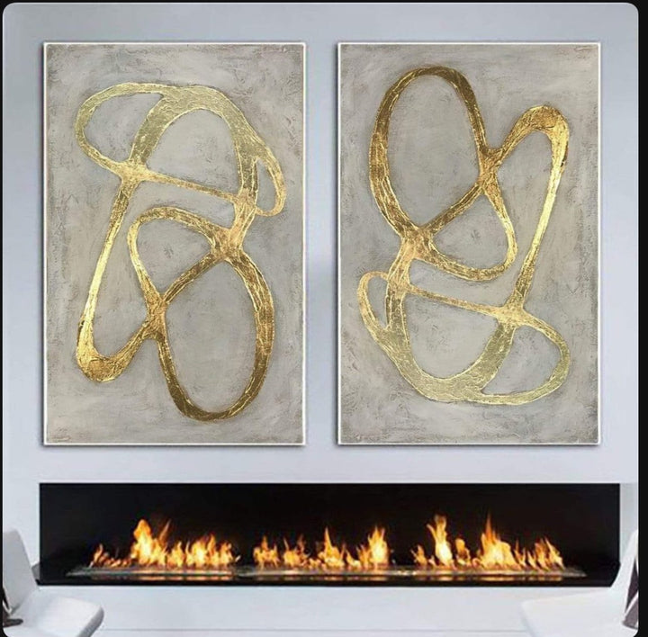 2 Tableaux Sculptures Abstrait